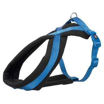 Nylonový postroj PREMIUM podšitý - královská modrá - XXS-XS:hruď:26-38cm/10mm