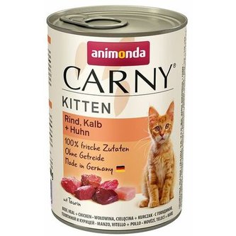 ANIMONDA konzerva CARNY Kitten - hovězí, telecí, kuřecí 400g