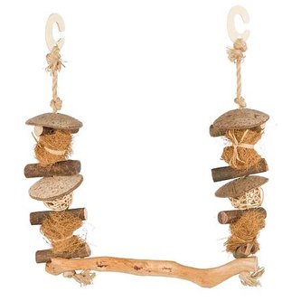 Závěsná houpačka z přírodních materiálů 45 x 30 cm