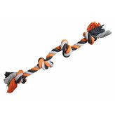 Uzel HipHop bavlněný 4 knoty, šedá, tm.šedá, oranžová - 60cm, 340g