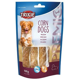 Premio CORN DOGS kukuřice s kachním masem 4 ks/100 g