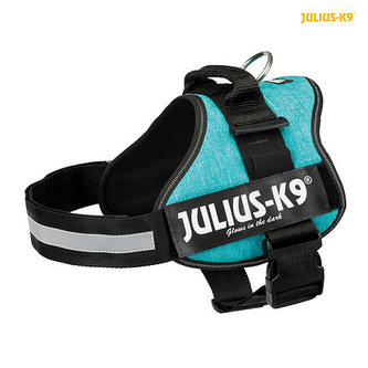 Julius-K9 silový postroj 1/L 66-85 cm/50 mm,  - ocean