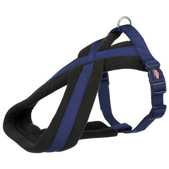 Nylonový postroj PREMIUM podšitý - indigo - XXS-XS:hruď:26-38cm/10mm