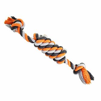 Válec JUMBO HipHop bavlněný s 2 knoty, šedá, tm.šedá, oranžová - 51cm, 500g