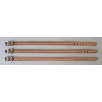 Obojek kožený, zdvojený 50/2cm - DOPRODEJ