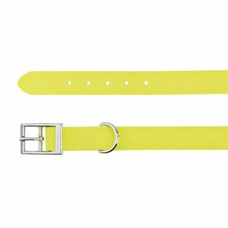 Easy Life obojek PVC M 35-43 cm/20 mm neon žlutý - DOPRODEJ