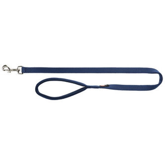 Vodítko PREMIUM s vyplněnou rukojetí - indigo - M-L:1,00m/20mm