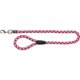 Vodítko CAVO kulaté  reflexní - fuchsie - L-XL:1,00m/18mm