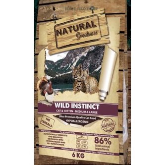 Natural Greatness Raceta Cat Wild Instinct /kuře,krůta/ 2 kg