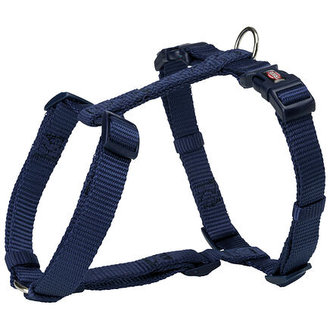 PREMIUM H-postroj - indigo - S-M:hruď:42-60cm/15mm