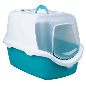 WC VICO kryté s dvířky a filtrem, EASY CLEAN 56x40x40cm,  - tyrkysovo/bílé