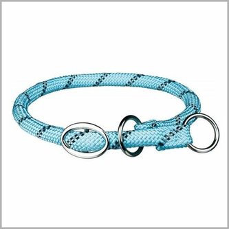 Sportovní obojek lanový, M: 45 cm/  Ø 8mm, světlemodrá - DOPRODEJ