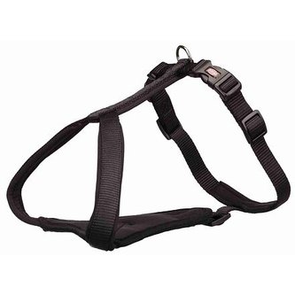 Postroj Y PREMIUM - černá - XS-S:hruď:37-45cm/15mm