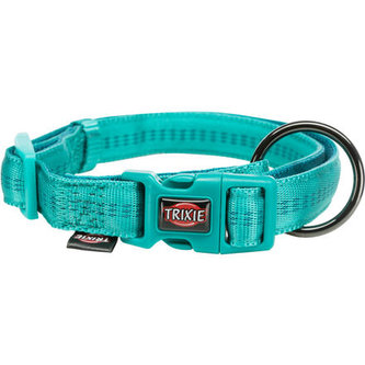 Obojek SOFTLINE ELEGANCE - oceán/petrolejová - L-XL:40-65cm/25mm