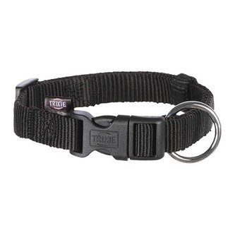Nylonový obojek CLASSIC - černá - S-M:30-45cm/15mm