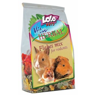 LOLOPets VITA HERBAL mix vloček pro hlodavce 150 g