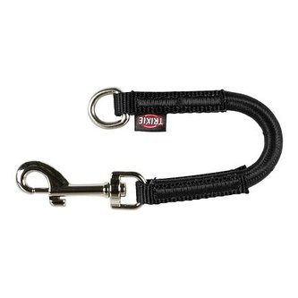 Vodítko s tlumičem tahu kulaté S-M 24 cm/9 mm černé - DOPRODEJ