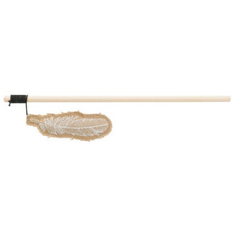 Udice s jutovým peříčkem s catnipem 35 cm - DOPRODEJ