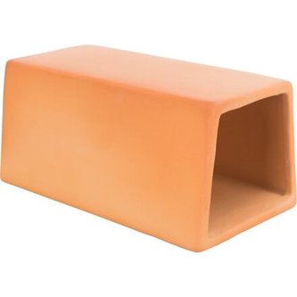 Keramický tunel pro myši, 15 x 7 x 8 cm, terakota