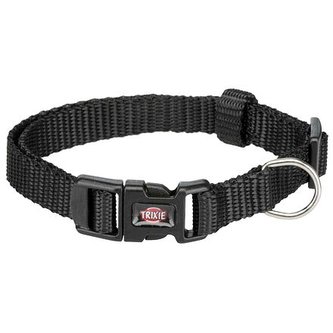 Obojek PREMIUM - černý - XS-S:22-35/10mm