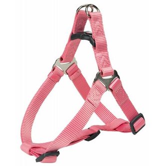 Postroj PREMIUM - plameňák - DOPRODEJ - XL:hruď:80-100cm/25mm