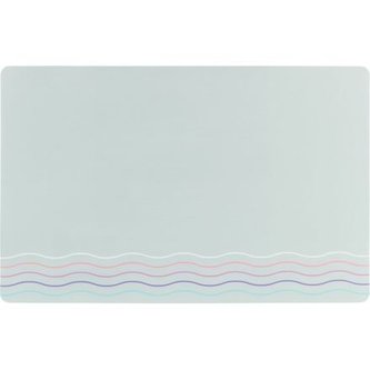 Prostírání pod misky WAVES, 44 x 28 cm, šedá / vlnky