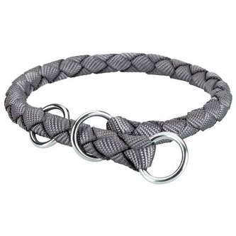 Nylonový obojek kulatý CAVO - grafit - S-M:35-41cm/12mm