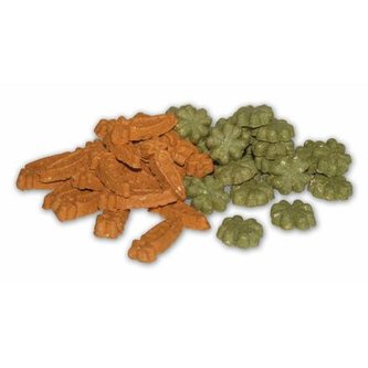 CARROT CLOVER MIX - mrkvičky a čtyřlístky pro hlodavce 1 kg