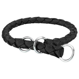 Nylonový obojek kulatý CAVO - černý - M-L:43-51cm/18mm