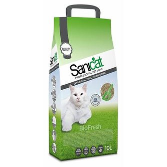 SANICAT BIOFRESH hrudkující bentonit,bezprašný 10 L/8,75 kg