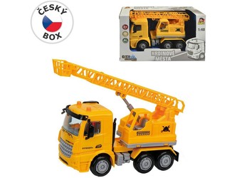 Auto stavební na setrvačník, 16 cm Auto stavební na setrvačník, 16 cm