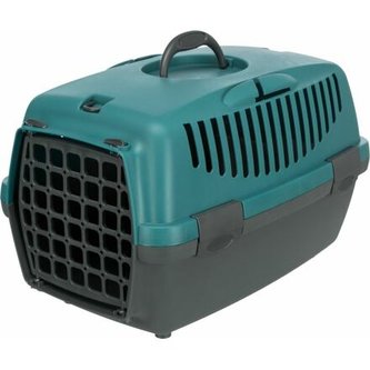 Transportní box CAPRI I, XS: 32x31x48cm max.do 6kg - tmavošedá/petrolejová