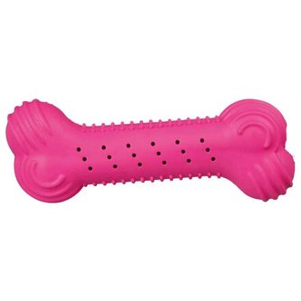 Chrastící kost přírodní guma 18 cm