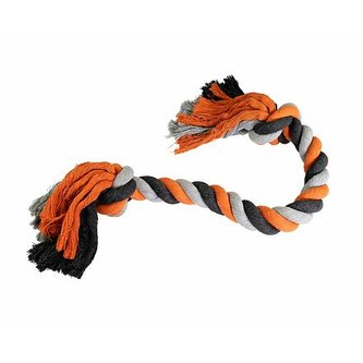 Uzel HipHop bavlněný 2  knoty, šedá - tm.šedá, oranžová - 100cm, 1000g
