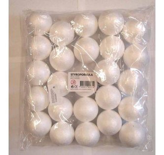 Playbox Polystyrenové koule 5 cm 25 ks