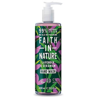 Faith in Nature Tekuté mýdlo na ruce Levandule a pelargonie (Hand Wash) 400 ml unisex