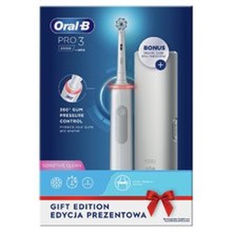 Oral B Elektrický zubní kartáček Pro3 3500 White Sensitive Clean s cestovním pouzdrem unisex
