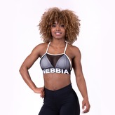 Sportovní podprsenka Mesh sport White - NEBBIA - Velikost M