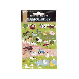Samolepky dětské farma 10x19 cm