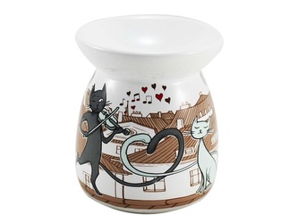 Aromalampa ker. KOČKY VE MĚSTĚ 9x11 cm