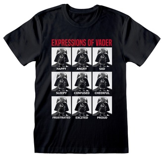 Pánské tričko Star Wars|Hvězdné války: Expressions Of Vader (M) černá bavlna