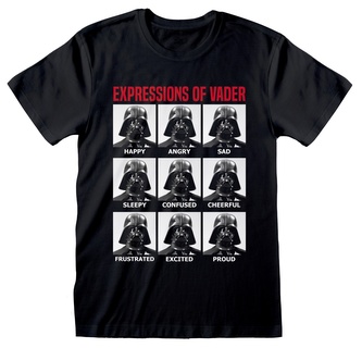 Pánské tričko Star Wars|Hvězdné války: Expressions Of Vader (M) černá bavlna