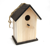Ptačí budka dřevo hnědá 16x13x22 cm