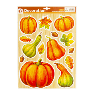 Fólie okenní podzim glitr 30x42 cm