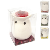 Aromalampa ker. bílá 9x11 cm