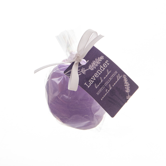 Svíčka rustic s vůní levandule fialová pr. 6 cm