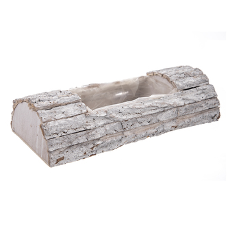 Truhlík dřevo/UH kmen 40x9x18 cm