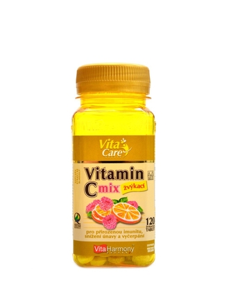VitaHarmony - Vitamín C 100mg MIX pomeranč malina 120 tbl