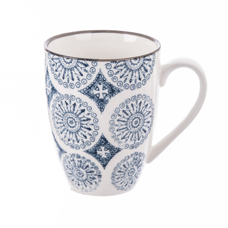 Hrnek ker. mandala modrý/bílý 350 ml