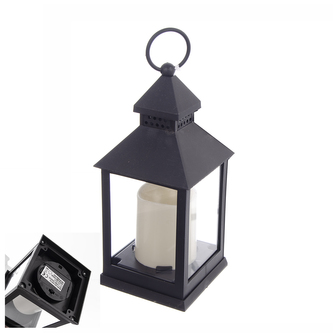 Lucerna UH LED černá 11x11x23 cm